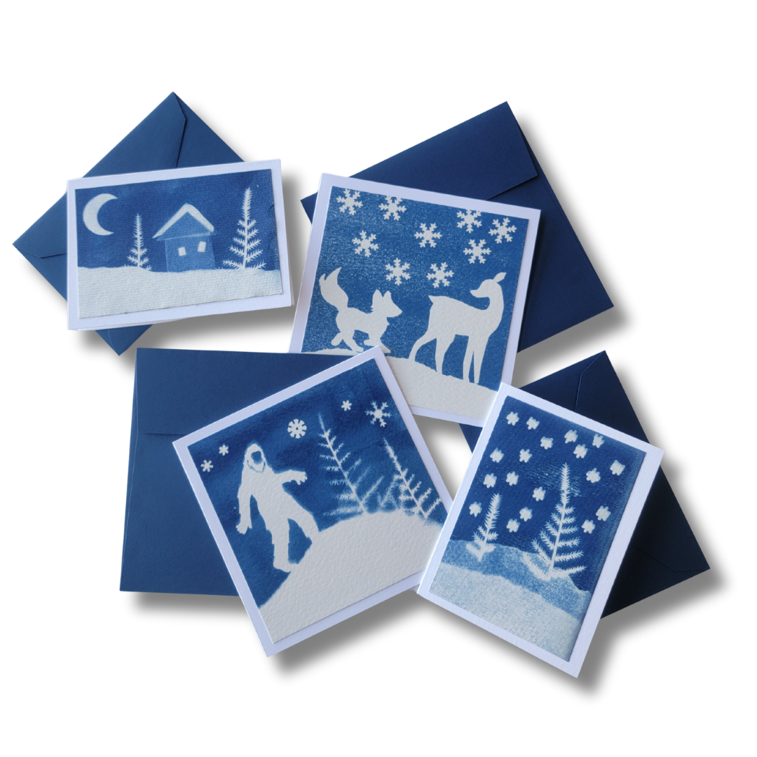 Cyanotype Holiday Cards
