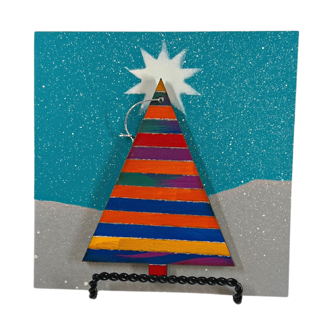 Cut Paper Tree Ornament + Card