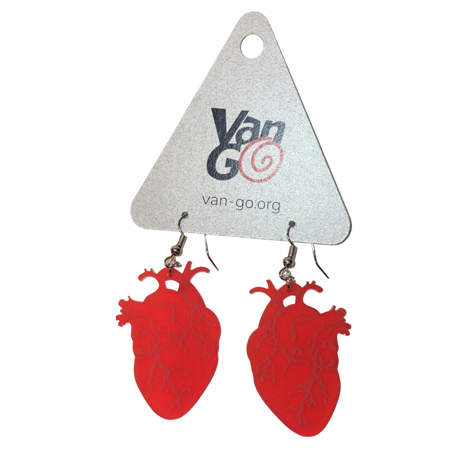 Anatomical Heart Earrings