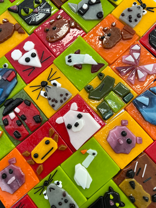 Assorted Glass Animal Magnet