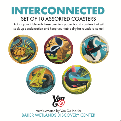 "Interconnected" Paper Coaster Set of 10