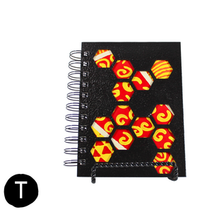 Small Color Cut-Out Black Spiral Journal