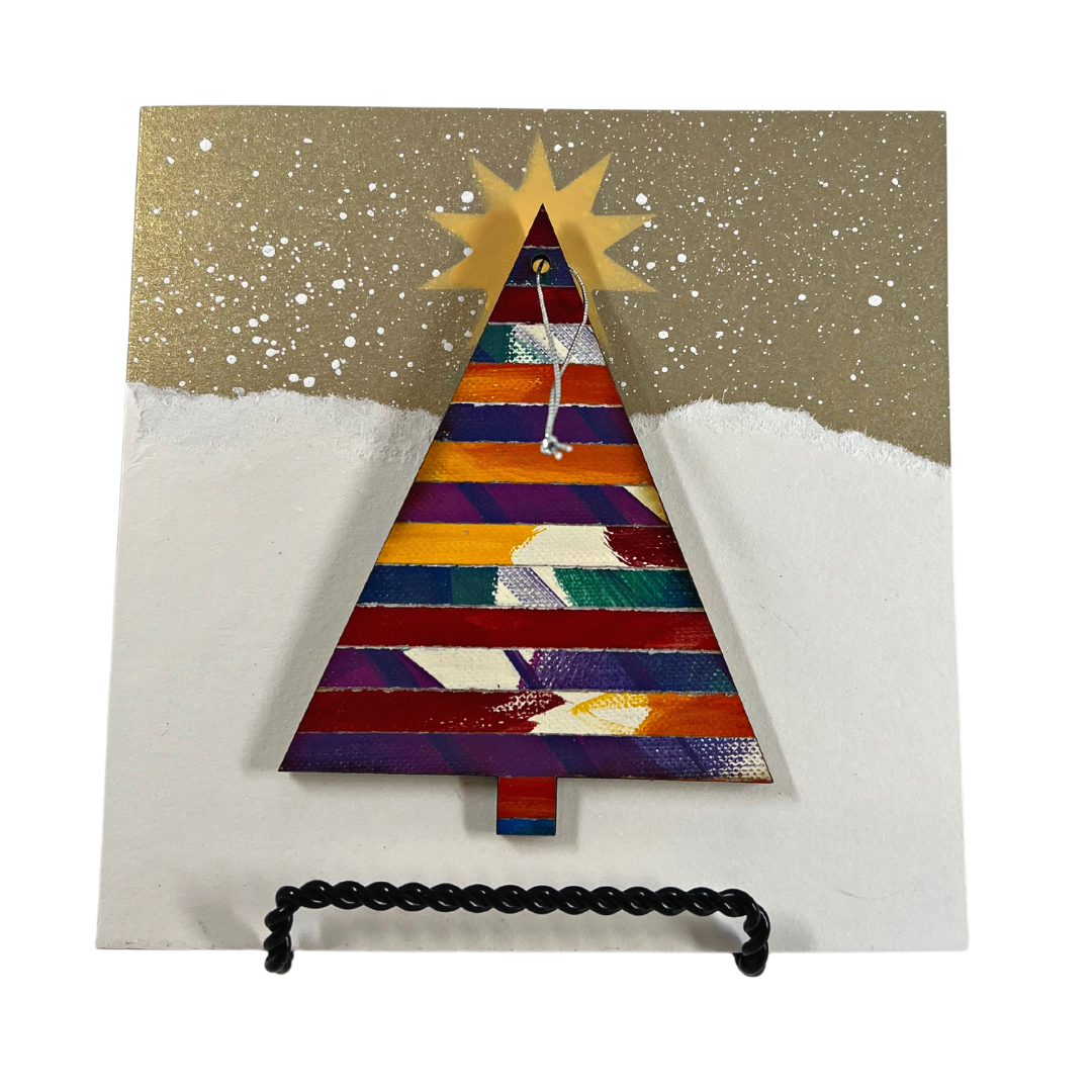 Cut Paper Tree Ornament + Card