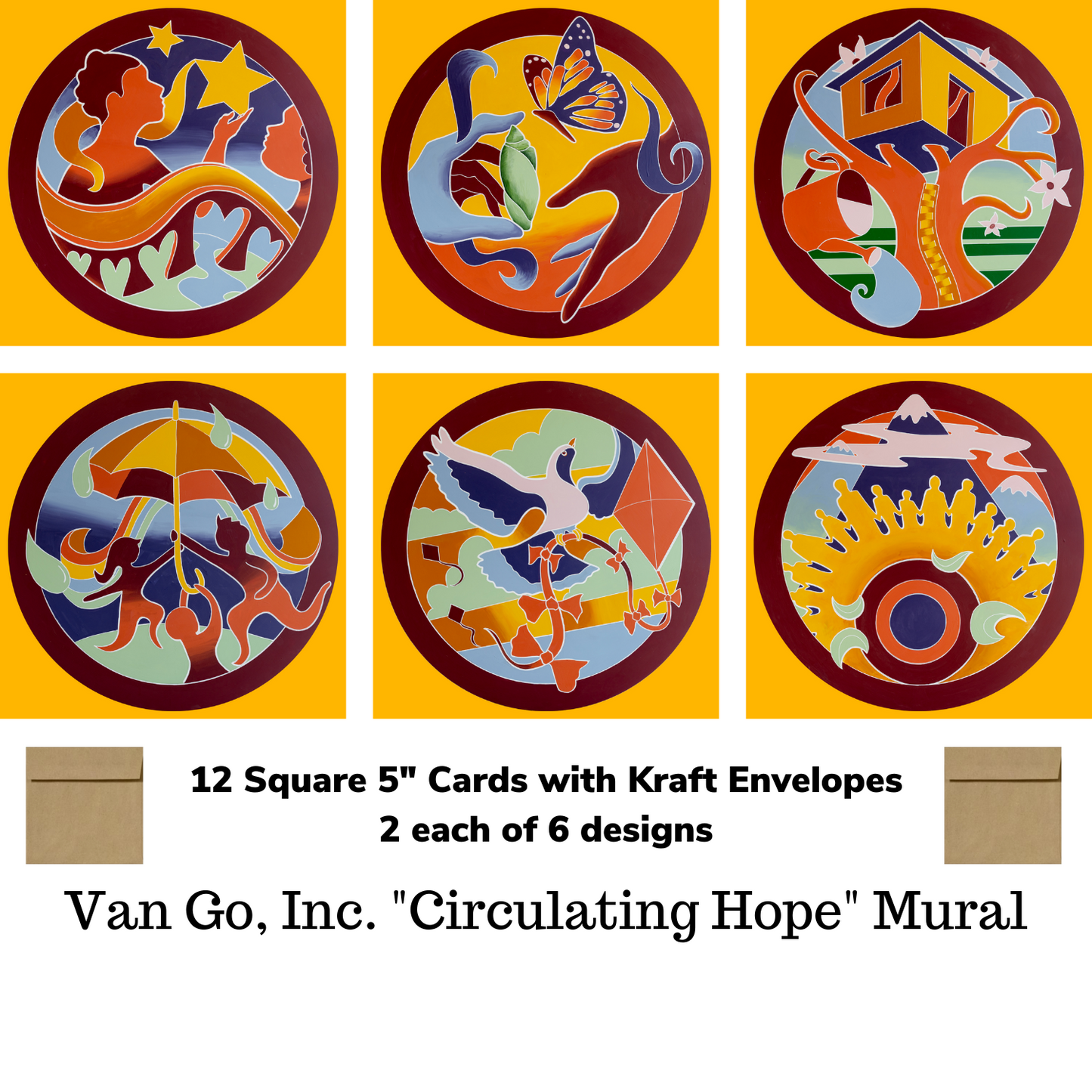 Van Go "Circulating Hope" 12 Card Pack