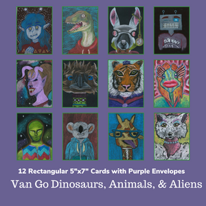 Van Go Dinosaurs, Animals & Aliens 12 Card Pack