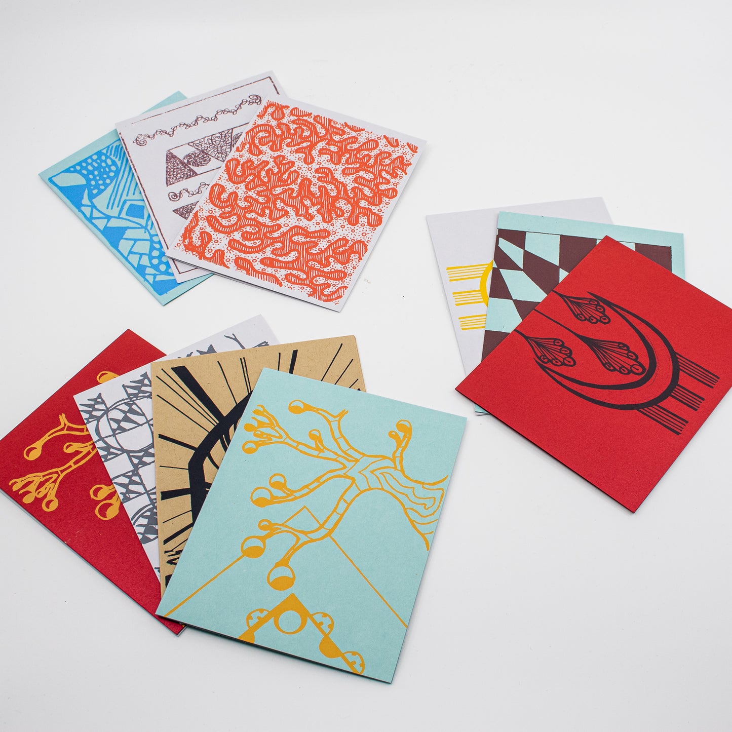 Screen-printed Card Pack Assortment